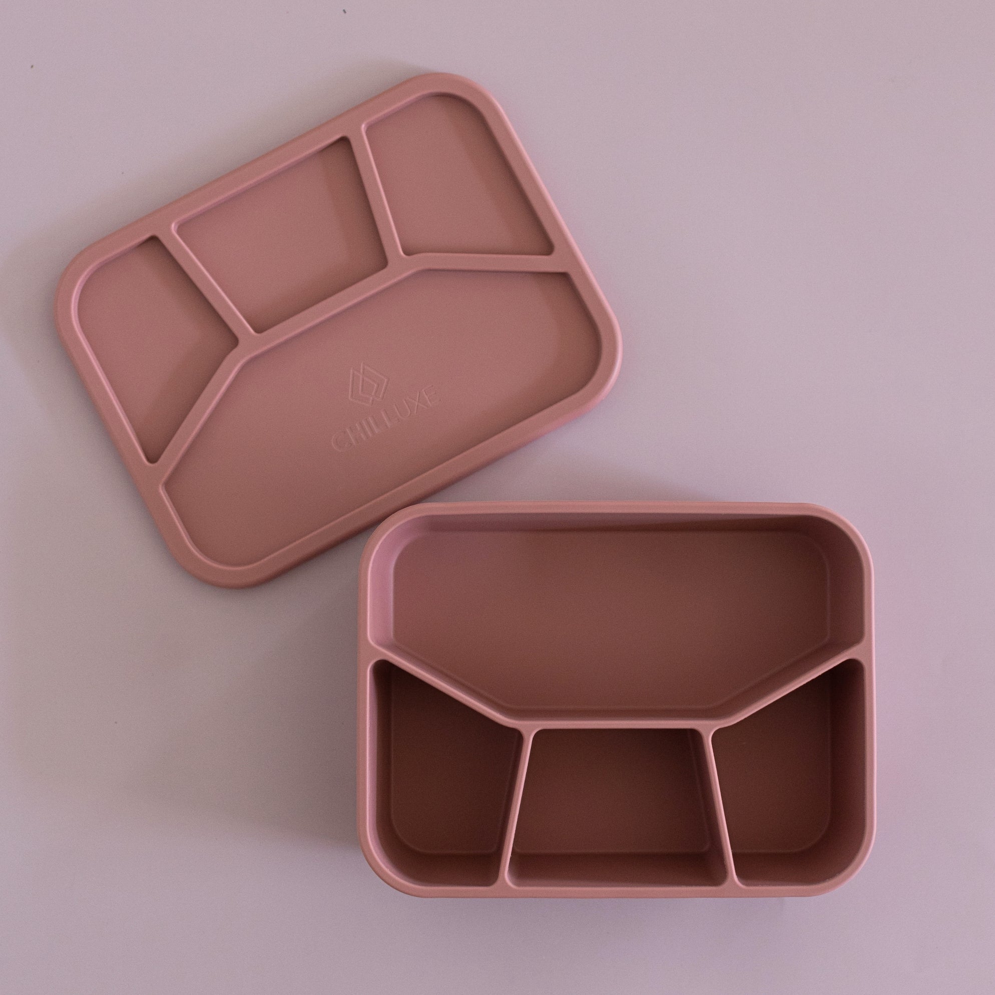 Chilluxe Silicone 4-Compartment Lunch Box | Leakproof, Durable & Safe