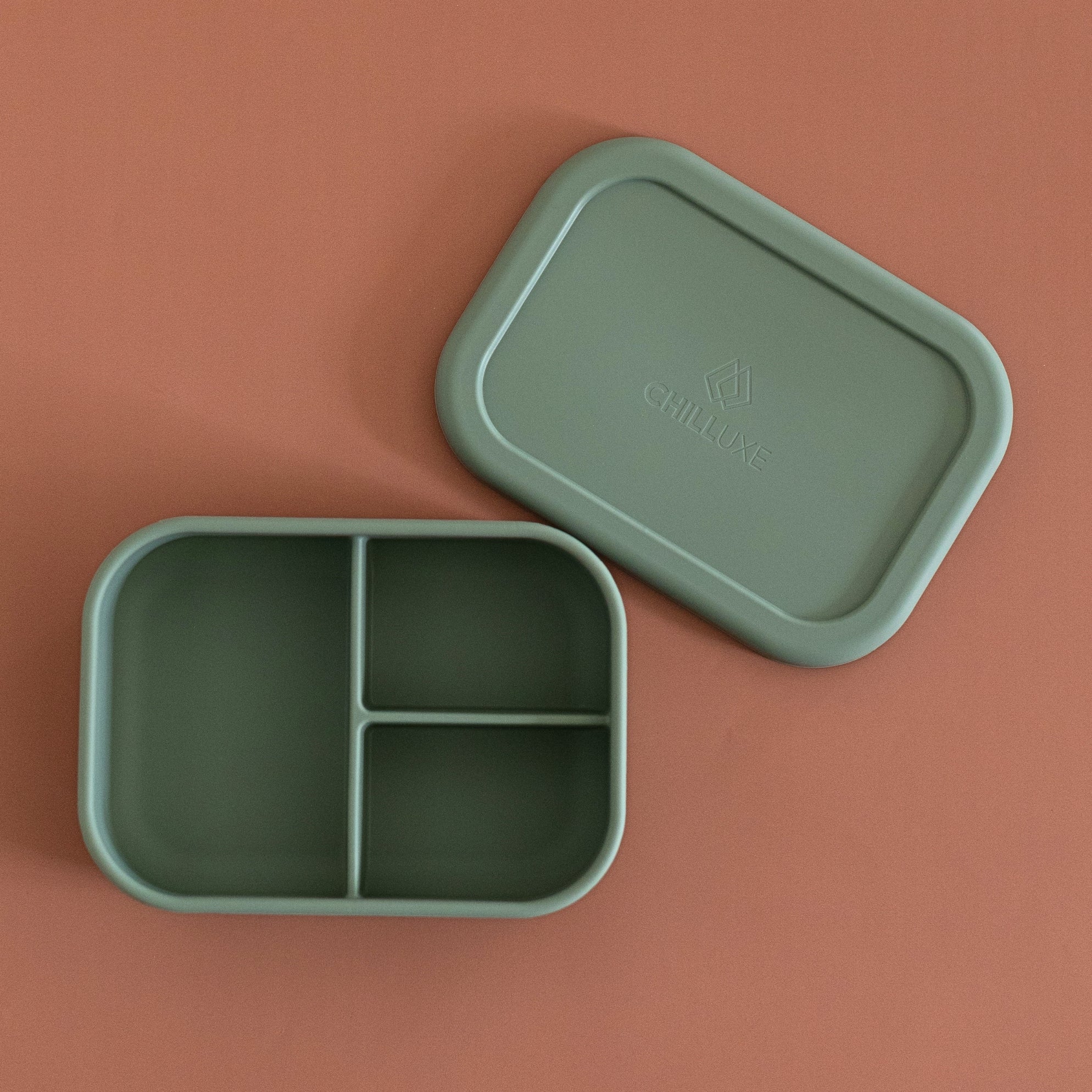 Chilluxe | Silicone Lunch Box | 3 Compartments | Leakproof