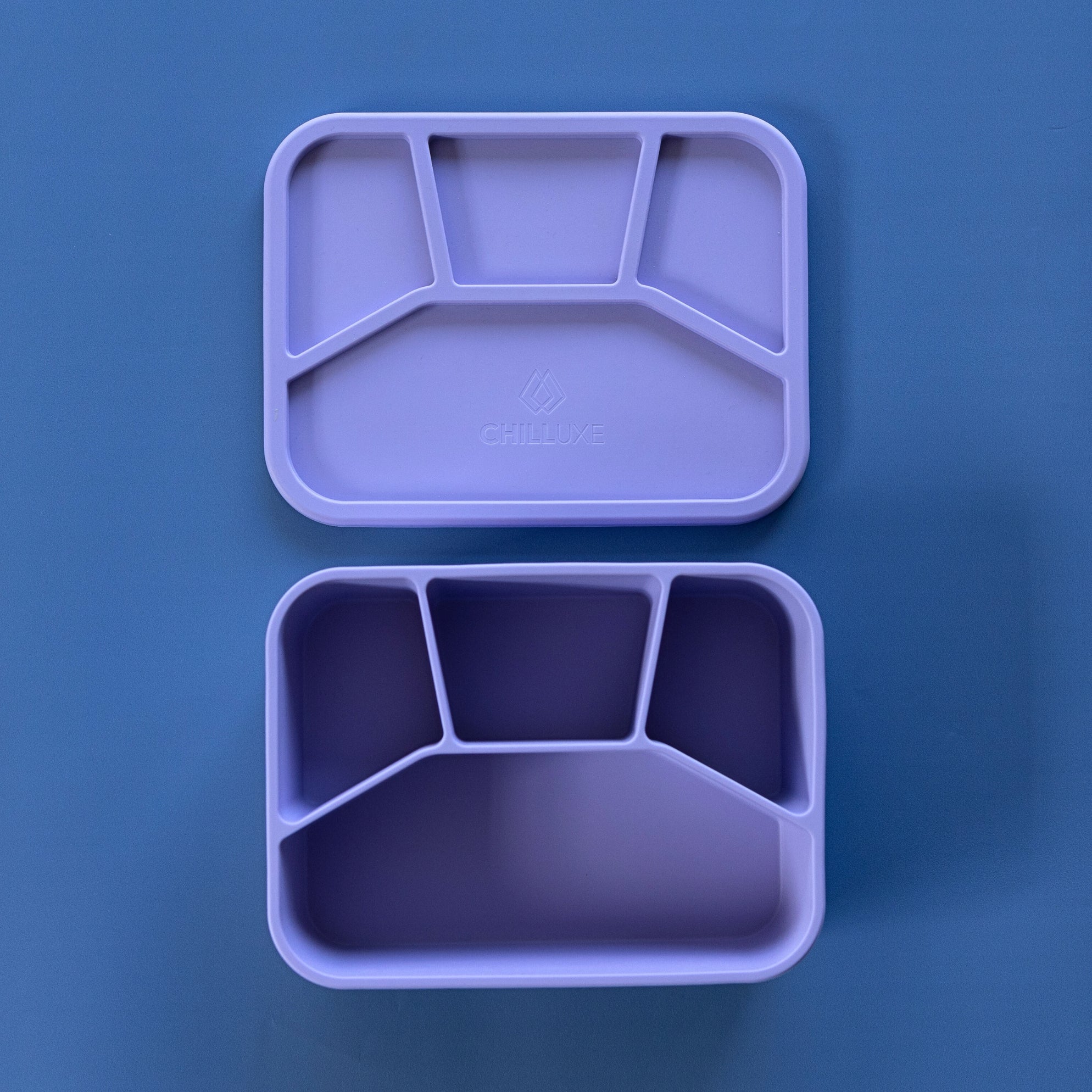 Chilluxe Silicone 4-Compartment Lunch Box | Leakproof, Durable & Safe
