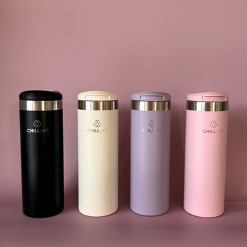 Stainless Steel Insulated Coffee Mug with Flip Lid - 500ml